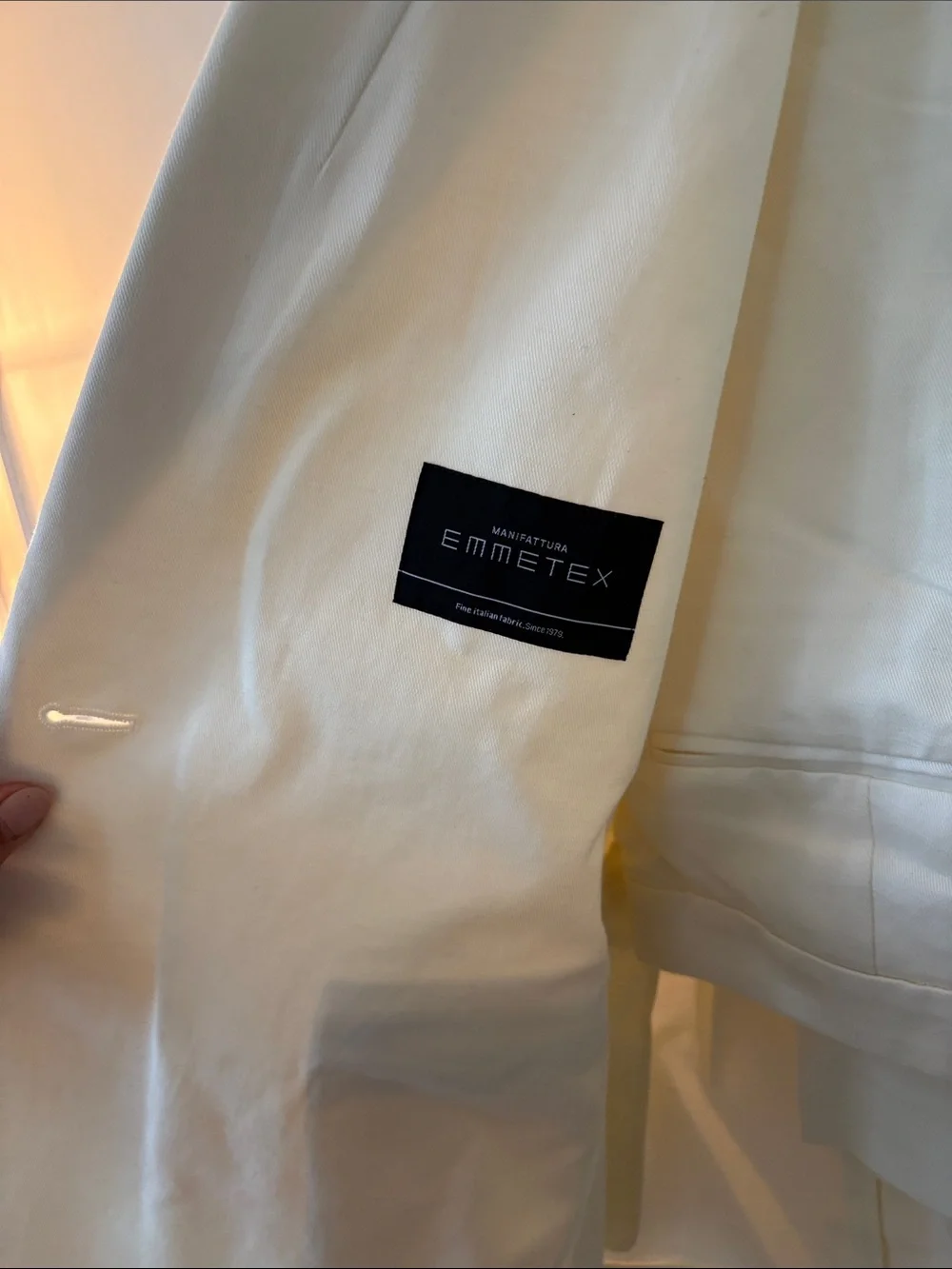 Banana Republic Women's Cream Suit (Single-Button Blazer & Pants)